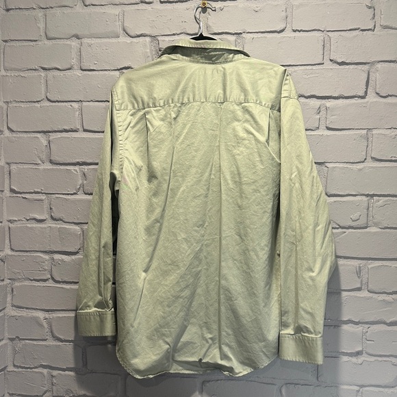 NWOT BANANA REPUBLIC Men's Light Green Button-Up Shirt size L - Picture 4 of 5